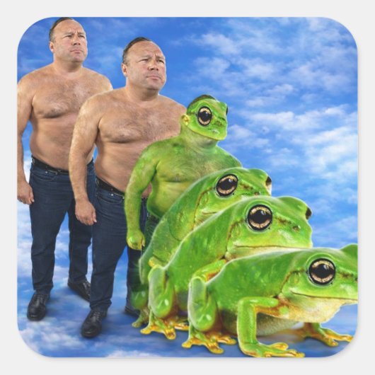 Maak de kikkers gay meme sticker - Satirisch (Voorkant)