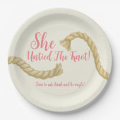 Maak de knoop los scheidingspartij papieren bordje (Voorkant)