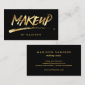 Maak de Kunstmatige Borstel van het Manuscript van Visitekaartje (Voorkant / Achterkant)