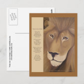 Maak de leeuw wakker in het Briefkaart (Voorkant / Achterkant)