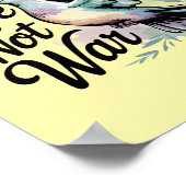 Maak de liefde niet oorlog vrede duif poster (Hoek)