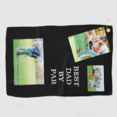Maak de links met papa: Beste pa Golf Towel Golfhanddoek (Horizontaal)
