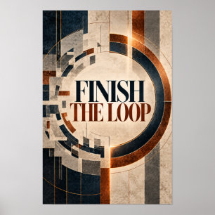 Maak de Lus Moderne Geometrische Typografie Muur A Poster