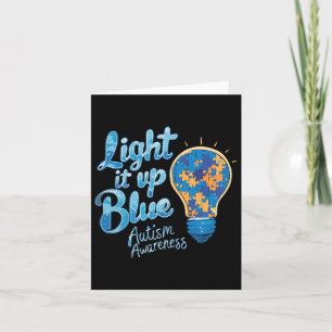 Maak de maand Blauwe Autisme Bewustheid Kaart