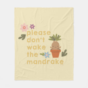Maak de mandrake niet wakker fleece deken