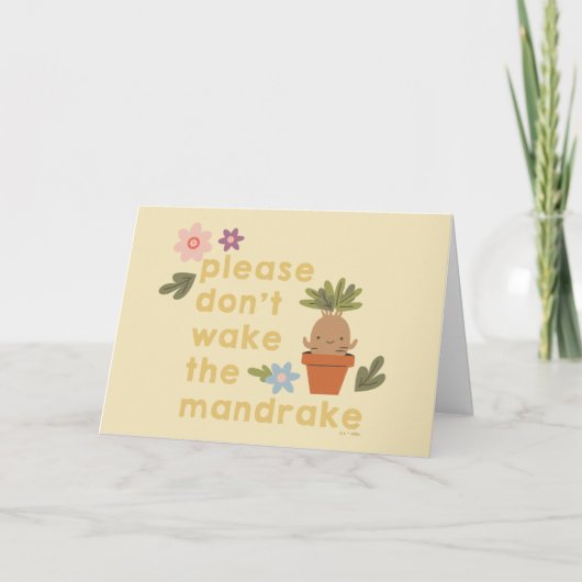 Maak de mandrake niet wakker kaart (Voorkant)