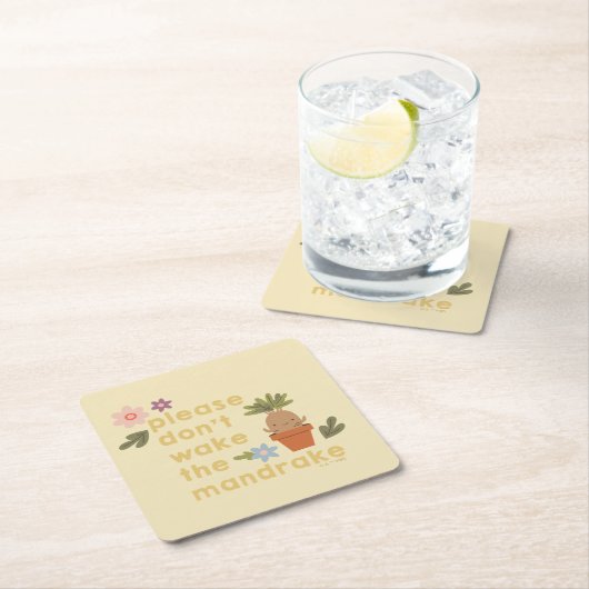 Maak de mandrake niet wakker kartonnen onderzetters (Insitu)