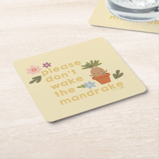 Maak de mandrake niet wakker kartonnen onderzetters (Schuin)