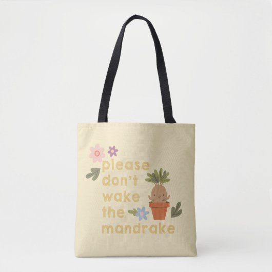 Maak de mandrake niet wakker tote bag (Voorkant)