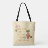 Maak de mandrake niet wakker tote bag (Achterkant)