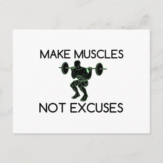 MAAK DE MENSEN NIET EXCUSES BRIEFKAART (Voorkant)