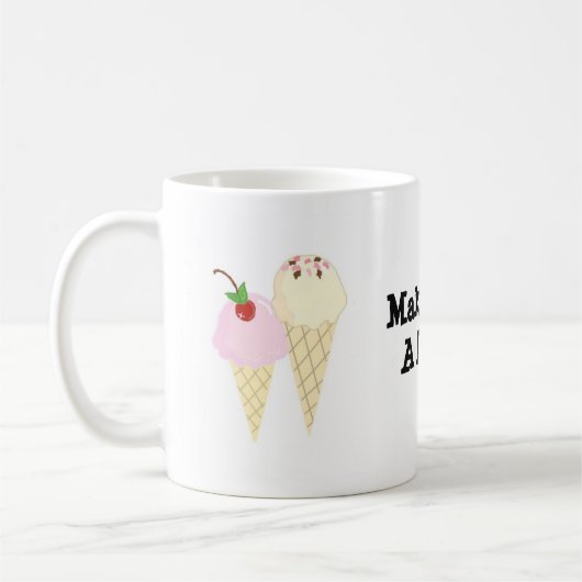 Maak de Mijne Dubbel Koffiemok (Links)
