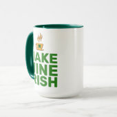 Maak de mijne Iers cool grappig Mok (Voorkant links)