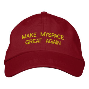 MAAK DE MYSPACE OPNIEUW AANpasbare honkbal Geborduurde Pet