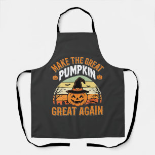 Maak De Pompoen Groot Opnieuw Halloween Ontwerp_1 Schort