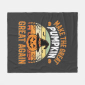 Maak De Pompoen Weer Groot Halloween Design_1 Fleece Deken (Voorkant (Horizontaal))