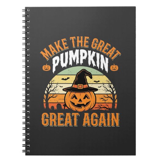 Maak De Pompoen Weer Groot Halloween Design_1 Notitieboek (Voorkant)