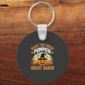 Maak De Pompoen Weer Groot Halloween Design_1 Sleutelhanger (Voorkant)