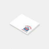 Maak de postbode niet kwaad Humor Post-it® Notes (Schuin)