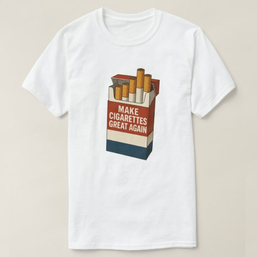 Maak de sigaretten weer lekker t-shirt (Design voorkant)