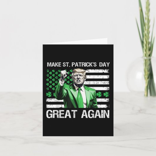 Maak de St Patricks Day weer geweldig Kaart (Voorkant)