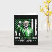 Maak de St Patricks Day weer geweldig Kaart (Gele Bloem)