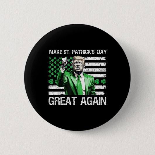 Maak de St Patricks Day weer geweldig Ronde Button 5,7 Cm (Voorkant)