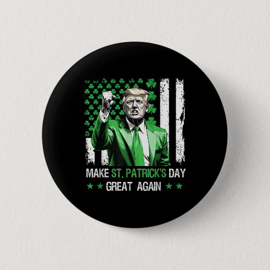 Maak de St Patricks Day weer geweldig Ronde Button 5,7 Cm (Voorkant)