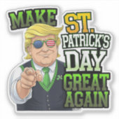 Maak de St Patricks Day weer geweldig Sticker (Voorkant)