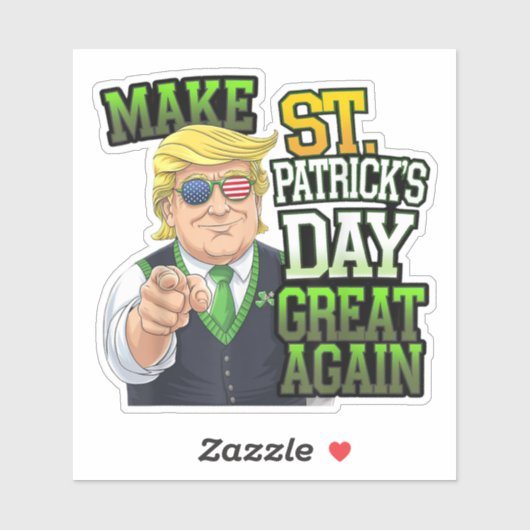 Maak de St Patricks Day weer geweldig Sticker (Vel)