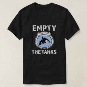 Maak de tanks leeg - bevrij het Shirt van de Orca