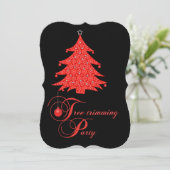 Maak de uitnodiging van de partij van de Rode Lace (Staand voorkant)