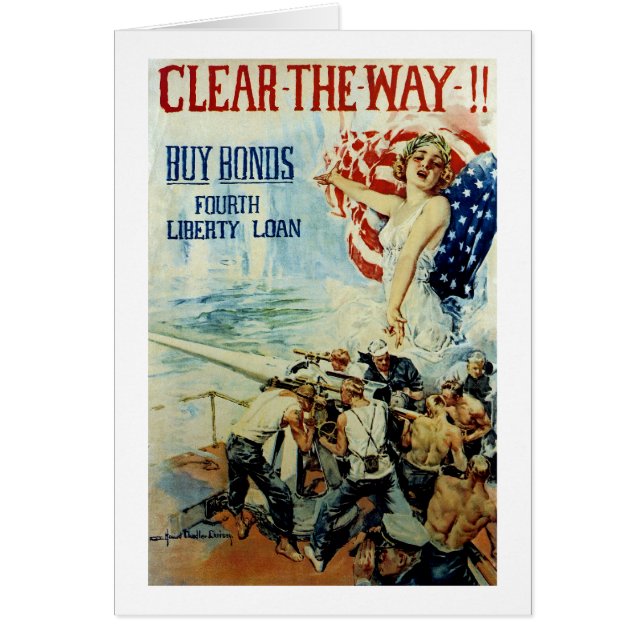 Maak de weg vrij! - 4de liberty-lening (Voorkant)