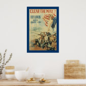 Maak de weg vrij! - 4de liberty-lening poster (Keuken)
