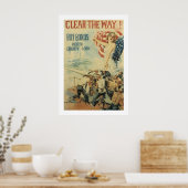 Maak de weg vrij! - 4de liberty-lening poster (Keuken)