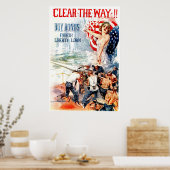 Maak de weg vrij! -Poster Poster (Keuken)