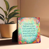 'Maak de wereld beter' Geïnspireerd als een plaque Fotoplaat