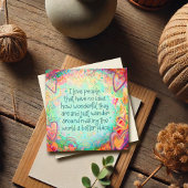 Maak de wereld beter heel  Dank je Kaart