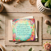 Maak de wereld beter heel  Dank je Kaart