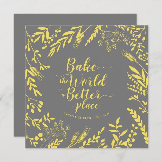 Maak de wereld een beter floreel brein (Voorkant / Achterkant)