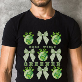 Maak de wereld groener Dag van de Aarde T-shirt