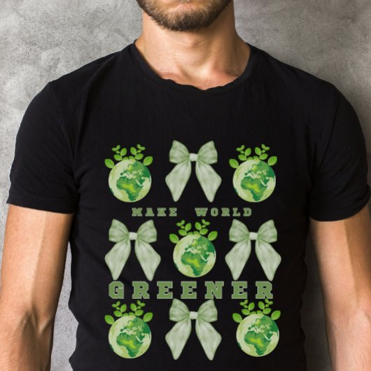 Maak de wereld groener Dag van de Aarde T-shirt