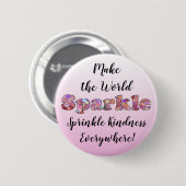 Maak de Wereld Sprinkle Button (Voorkant /achterkant)