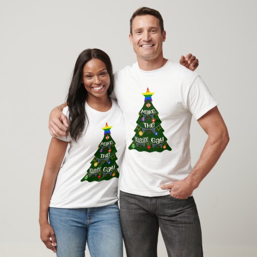 Maak de Yuletide Gay Pride T-shirt (Unisex)