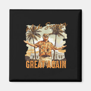 Maak de zomer weer geweldig Hawaii Beach Funny Tru Magneet