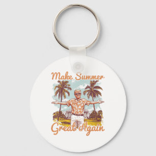 Maak de zomer weer geweldig strandvakantie grappig sleutelhanger