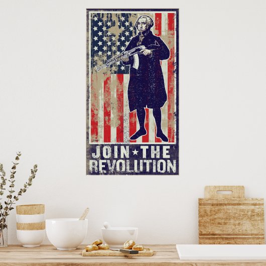 Maak deel uit van de revolutionaire afdrukken poster (Keuken)