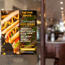 Maak Delicious Hotdogs Restaurant Voorkant Groot