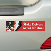 Maak Delvera geschikt voor één keer Bumpersticker (Op auto)