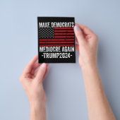 MAAK DEMOCRATEN WEER GEMIDDELD TRUMP 2024 FLYER (Hand)
